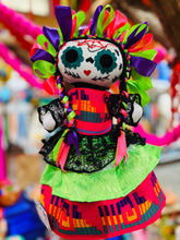 Load image into Gallery viewer, “Lele Catrina” Handmande Day Of The Dead Mexican Dolls