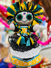 Load image into Gallery viewer, “Lele Catrina” Handmande Day Of The Dead Mexican Dolls