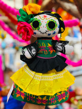 Load image into Gallery viewer, “Lele Catrina” Handmande Day Of The Dead Mexican Dolls