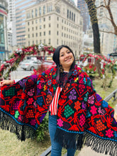 Load image into Gallery viewer, Hand-Embroidered “Ave” Rebozo— Hueyapan, Puebla