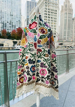 Load image into Gallery viewer, Hand-Embroidered “Ave” Rebozo— Hueyapan, Puebla