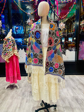 Load image into Gallery viewer, Hand-Embroidered “Ave” Rebozo— Hueyapan, Puebla