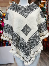 Load image into Gallery viewer, Hueyapan Hand-Embroidered Poncho-- Puebla, Mexico