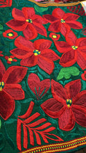 Load image into Gallery viewer, Christmas Poinsettias Guatemalan Table Runner