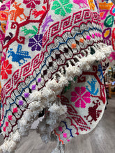 Load image into Gallery viewer, “Hueyapan" Hand-Embroidered Rebozos colorful