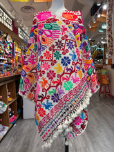 Load image into Gallery viewer, “Hueyapan" Hand-Embroidered Rebozos colorful
