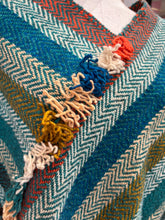 Load image into Gallery viewer, Women's Handwoven Poncho-- Oaxaca Wool - Earthly Green