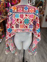 Load image into Gallery viewer, “Hueyapan" Hand-Embroidered Rebozos colorful