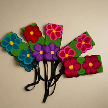 Load image into Gallery viewer, Hand Embroidered flower Headband Kids Chiapas