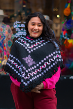 Load image into Gallery viewer, Hueyapan Hand-Embroidered Poncho-- Puebla, Mexico