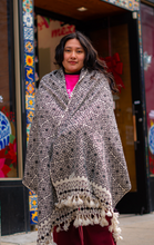 Load image into Gallery viewer, “Hueyapan" Hand-Embroidered Rebozo