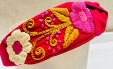 Load image into Gallery viewer, Embroidered Floral Headband -- Chiapas, Mexico