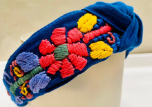 Load image into Gallery viewer, Embroidered Floral Headband -- Chiapas, Mexico