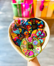 Load image into Gallery viewer, Mexican Floral Embroidered Scrunchies