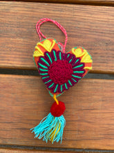Load image into Gallery viewer, Hand-Embroidered Heart Plush Ornament