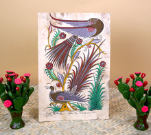 Load image into Gallery viewer, Papel Amate Paintings (11" x 7") -- Pájaros