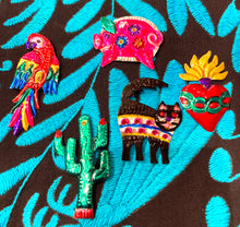 Load image into Gallery viewer, Oaxacan Hand-Painted Tin Magnet