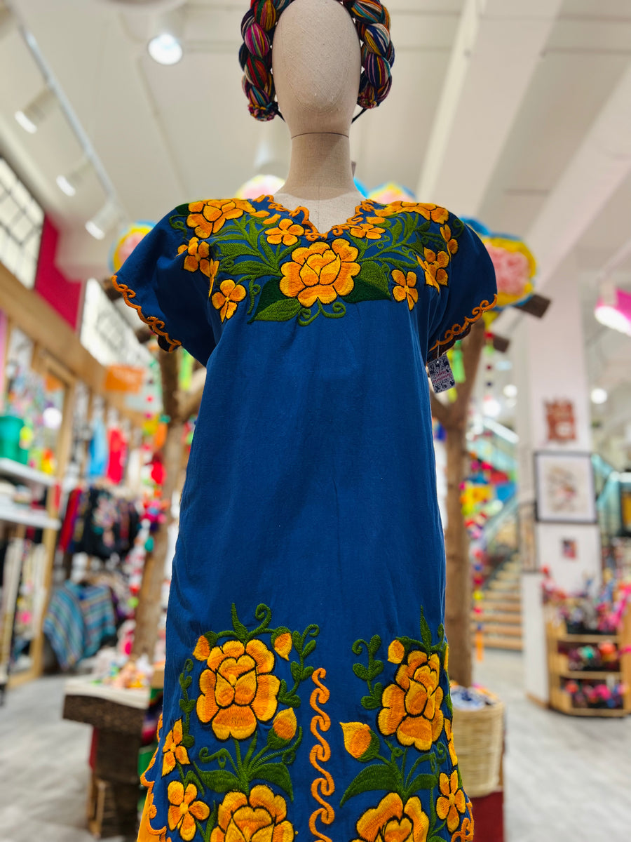 Chiapas "Flor" Dress  Colores Mexicanos: Chicago's Mexican Gift Shop