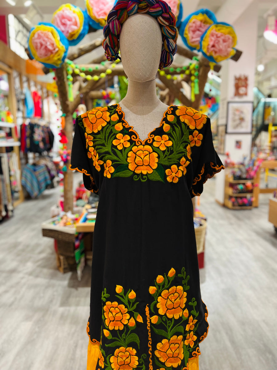 Chiapas "Flor" Dress  Colores Mexicanos: Chicago's Mexican Gift Shop