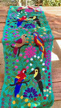 Load image into Gallery viewer, "Bosque" Embroidered Tropical Table Runner