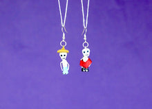 Load image into Gallery viewer, "Catrina" Mexican Clay Skeleton Earrings
