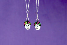 Load image into Gallery viewer, "Catrina" Mexican Clay Skeleton Earrings