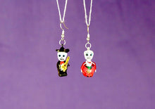 Load image into Gallery viewer, "Catrina" Mexican Clay Skeleton Earrings
