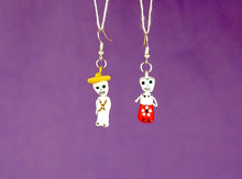 Load image into Gallery viewer, "Catrina" Mexican Clay Skeleton Earrings