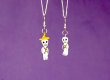 Load image into Gallery viewer, "Catrina" Mexican Clay Skeleton Earrings