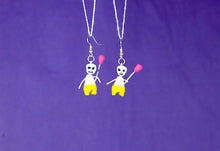 Load image into Gallery viewer, "Catrina" Mexican Clay Skeleton Earrings