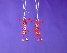 Load image into Gallery viewer, "Catrina" Mexican Clay Skeleton Earrings