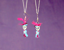 Load image into Gallery viewer, "Catrina" Mexican Clay Skeleton Earrings