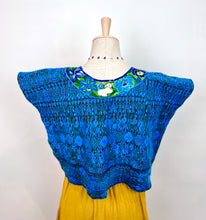 Load image into Gallery viewer, Handmade Guatemalan Huipil — Deep Blue