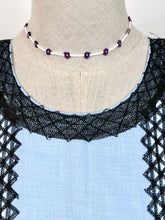 Load image into Gallery viewer, Handmade Mexican Huipil — Oaxaca— Blue and Black Cadenilla