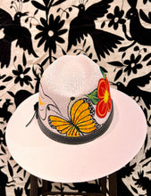 Load image into Gallery viewer, Mexican Hand Painted Sombrero — Butterflies