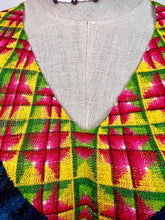 Load image into Gallery viewer, Handmade Mexican Huipil — Oaxaca— Blue/Pink