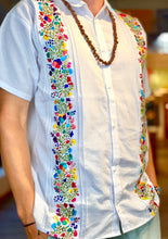 Load image into Gallery viewer, Embroidered Mexican Guayabera —Men's Dress Shirt