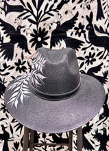 Load image into Gallery viewer, Mexican Hand Painted Sombrero — Black Blossoms