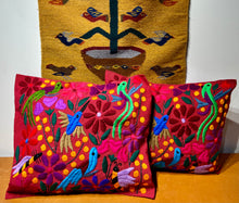 Load image into Gallery viewer, "Bosque" Embroidered Tropical Pillowcase