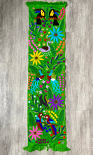 Load image into Gallery viewer, "Bosque" Embroidered Tropical Table Runner
