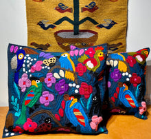 Load image into Gallery viewer, "Bosque" Embroidered Tropical Pillowcase