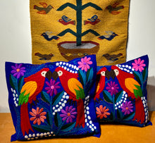 Load image into Gallery viewer, "Bosque" Embroidered Tropical Pillowcase