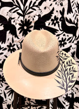 Load image into Gallery viewer, Mexican Hand Painted Sombrero — Black Blossoms