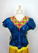 Load image into Gallery viewer, Handmade Mexican Huipil — Oaxaca— Blue/Pink