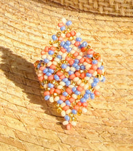 Load image into Gallery viewer, Colorful Beaded Flower Rings -- Guerrero, Mexico
