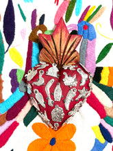 Load image into Gallery viewer, Mexican "Milagros" Heart Wall Hanging
