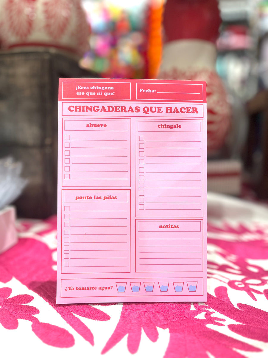 Mexican Notepad To do List Notepad – Colores Mexicanos: Chicago's Mexican Gift Shop