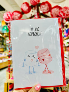 "Te amo bomboncito" Card