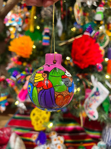 Handpainted Clay Story Ornaments - Guerrero, Mexico