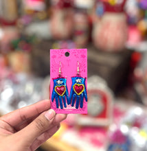 Load image into Gallery viewer, Classic Mexican Tin Hand Earrings
